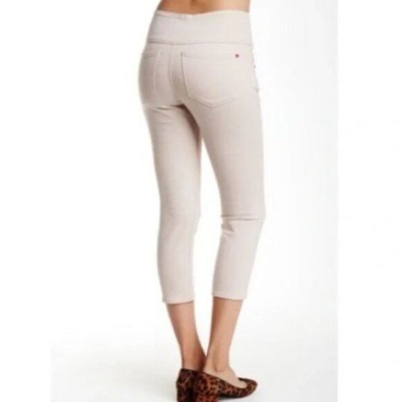 Spanx The Signature Capri Jeans Side Zip Shaping High Rise Shell Cream 31 NWT - Picture 2 of 14